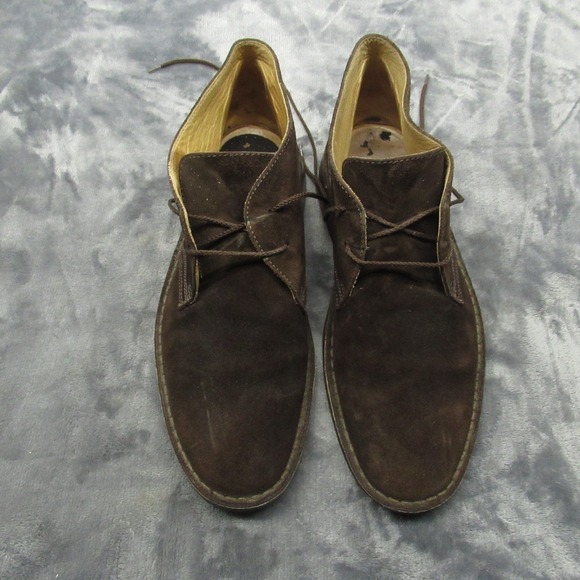 PEAL & CO Suede Chukka Boots Mens 11 D Casual Italian Leather‎ Shoes Formal Heel main image 6